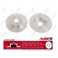Тормозной диск ABE 5900427205321 3340515 C4D012ABE B MT7YV6 - Изображение 1