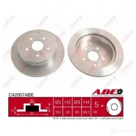 Тормозной диск ABE 5900427203457 ZYX3 R Toyota Corolla (E120) 9 Хэтчбек 2.0 D 4D (CDE120R. CDE120L) 110 л.с. 2002 – 2006 C42044ABE