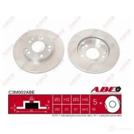 Тормозной диск ABE C3M002ABE V 587T 5900427200302 Audi A7 (4GA) 1 2010 – 2017