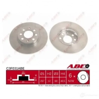 Тормозной диск ABE C3F031ABE 5900427199682 0 MJXP Fiat Grande Punto (199) 1 Хэтчбек 1.2 65 л.с. 2005 – наст. время
