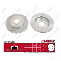 Тормозной диск ABE PMCQ U c31114abe 3339573 - Изображение 2