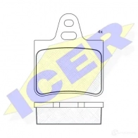Тормозные колодки, комплект ICER 1507919 180292 205 75 OS3HSWH