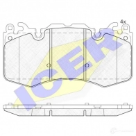 Тормозные колодки, комплект ICER D1426-8543 24 659 Land Rover Range Rover 4 (L405) Внедорожник 4.4 D V8 4x4 340 л.с. 2012 – 2024 181956