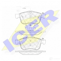 Тормозные колодки, комплект ICER 243 40 25239 Dodge Dart 1 (PF) Седан 1.4 T 162 л.с. 2012 – 2025 182007