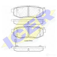 Тормозные колодки, комплект ICER 24854 Subaru Outback (BR) 3 Универсал 3.6 AWD 249 л.с. 2011 – 2014 2446 3 182088