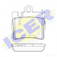 Тормозные колодки, комплект ICER 2307 8 181390 1508701 D848-7724