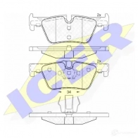Тормозные колодки, комплект ICER 25308 182049 25 307 Bmw 2 Gran Tourer (F46) 1 Минивэн 2.0 220 i 163 л.с. 2015 – 2018