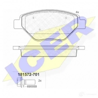 Тормозные колодки, комплект ICER Renault Megane (LM) 2 Седан D2014-9245 181572701 2393 4