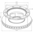 Тормозной диск PE AUTOMOTIVE W2SF F KKGTC9P 046.371-10A 727601