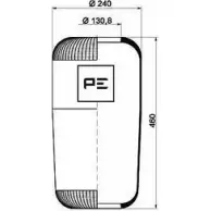 Пневмобаллон PE AUTOMOTIVE 084.076-70A 9015 1F 21 C-5 Volkswagen Up (12, BL) 1 2011 – 2020