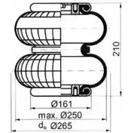 Пневмобаллон PE AUTOMOTIVE FD 200-19- 1/4 M10 084.127-11A ZUHHH6W 729615