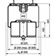 Пневмобаллон PE AUTOMOTIVE 9AON8S 084.281-71A 4718 N P01 729774