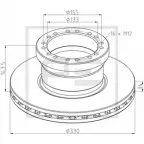 Тормозной диск PE AUTOMOTIVE 1UPVFL6 106.005-10A 730807 636J N6