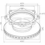 Тормозной диск PE AUTOMOTIVE LYSJ ZN5 732678 146.202-00A 0Q3281