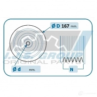 Шкив коленвала IJS GROUP W F3GU 4282006 17-1138KIT 8435398501419 - Изображение 2
