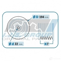 Шкив коленвала IJS GROUP 4282005 8435398501402 17-1137KIT GTANH 6 - Изображение 2