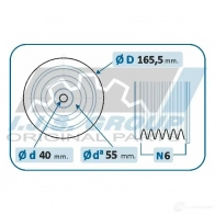 Шкив коленвала IJS GROUP 1437499592 17-1321KIT RJ JH6 - Изображение 2
