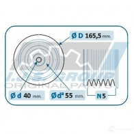 Шкив коленвала IJS GROUP 4H7 P1B 1424306290 17-1236KIT - Изображение 2