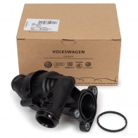 Оригинальный термостат с корпусом Polo 6C A1 Ibiza 4 1,4 TDI VAG 04B121111C F38FT I0 34697281 - Изображение 1