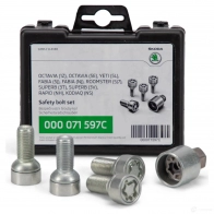 Оригинальный комплект секреток колеса. VAG 000071597C A I7MHE1 1436541682