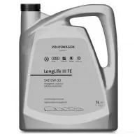 Моторное масло синтетическое Longlife III FE 0W-30, 5 л VAG GS55545M4EUR 1439612234 K8L NA