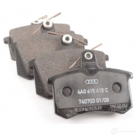 Тормозные колодки дисковые, задние VAG 21631838 SG8 TJT 4D0 698 451 F - Изображение 4