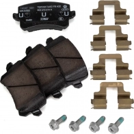 Оригинальные задние тормозные колодки A6 Q3 TT Passat Sharan Tiguan VAG 1439857427 3AA698451B 4PAU 5LC - Изображение 2