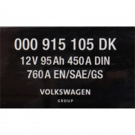 Оригинальный аккумулятор 12в 95Ач 450/760а AUDI/VW/SKODA/SEAT 23207452 000915105DK YU7 UUYM - Изображение 2