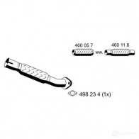 Выхлопная труба глушителя VEGAZ 1437875749 7EM 5G fr290erns