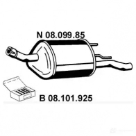 Задний глушитель VEGAZ SQ 5AA 1437854797 os434eber