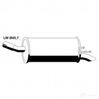 Задний глушитель VEGAZ WC8Q YH os681ebern 1437901787 - Изображение 2