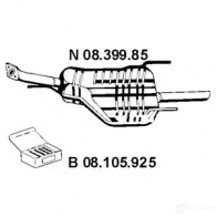 Задний глушитель VEGAZ os422eber R04 5P 1437899966