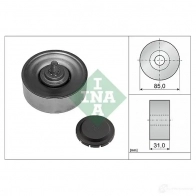 Обводной ролик приводного ремня INA B3 KU97 Bmw 5 (E61) 5 Универсал 3.0 530 xd 231 л.с. 2005 – 2007 4005108583185 532056910