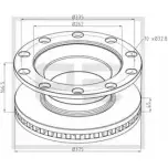 Тормозной диск PE AUTOMOTIVE 2LBXE LH XBK 256.055-00A 784971