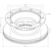 Тормозной диск PE AUTOMOTIVE 296.000-00A 3M9KSD I 785162 SRRFX