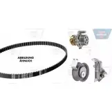 Водяной насос, помпа + комплект зубчатого ремня OPTIBELT WP1019 KT 1296 W1 Audi TT (8N) 1 1998 – 2006 KT129 6