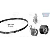 Водяной насос, помпа + комплект зубчатого ремня OPTIBELT WP1090 K T1390 KT 1390 W1 Ford C-Max 1 (CB3, DM2) Минивэн 1.6 Duratorq TDCi 101 л.с. 2007 – 2010