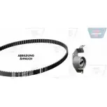 Комплект ремня ГРМ OPTIBELT KT 1478 Mitsubishi Space Star 1 (DGA) Минивэн 1.8 MPI 112 л.с. 2002 – 2004 ZRK1 437 WXOVBC1