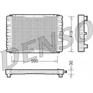 Радиатор охлаждения двигателя DENSO 8717613474563 Y4LF E18 807776 DRM33030