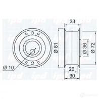 Натяжной ролик ГРМ IPD S9G KSV 2143432 4047753101031 140103 - Изображение 2