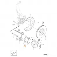 Тормозные колодки, дисковые, комплект VOLVO YKZ DRUE 31658359 24958194 - Изображение 3
