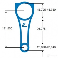 Шатун IPSA co003600 1971152 DEZ 0XWT - Изображение 2