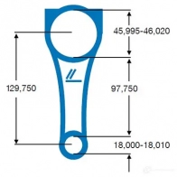 Шатун IPSA co003800 6CI 2F1 1971154 - Изображение 2