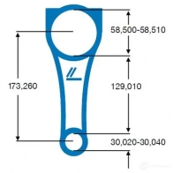 Шатун IPSA 1424701500 2 NGDDJ9 co000200