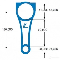 Шатун IPSA co002800 ESJ ZSE 1425138758 - Изображение 2