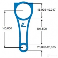 Шатун IPSA co006300 KMDS K 1424701516 - Изображение 2