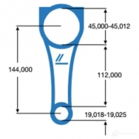 Шатун IPSA co007500 7AU OB 1437455558 - Изображение 2