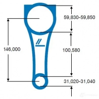 Шатун IPSA NV188 NP co006700 1437456125