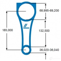 Шатун IPSA 1971156 B G045 co004000