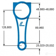 Шатун IPSA 479501730 co001800 P37 GK - Изображение 2